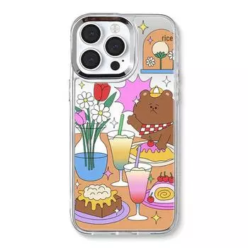 Zhitai Мультяшный чехол-зеркало для iPhone 13/14/15 Pro Max/16 Pro 14 Pro Max