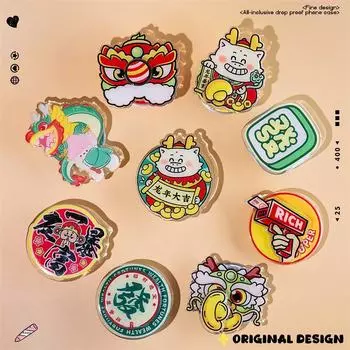 Zhitai Настольный вращающийся магнитный держатель для телефона с рисунком из мультфильма с ленивой телескопической подушкой безопасности