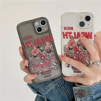 Zhitai Photo Frame Shell for Apple 14 Pro Max/iPhone 15, God of Wealth Design, Fits Models 13/14/15/678. iPhone 15