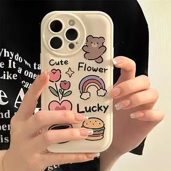 Zhitai Women s iPhone 14/14Pro Air Cushion Case Compatible with iPhone 15 Pro Max/12/11/Vivo iPhone 7 Plus/8 Plus