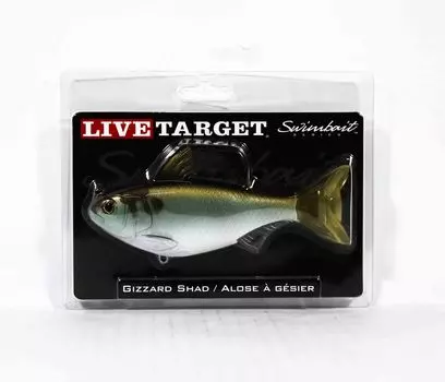 Живая мишень GZS139MS703 Swimbait Gizzard Shad 5,5-дюймовая зеленая бронза (9419)