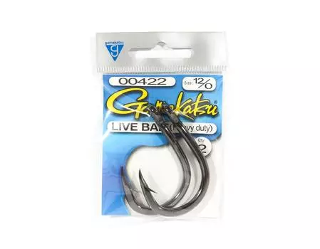 Живая наживка Gamakatsu Heavy Duty Размер 12/0, 2 в упаковке (5536)