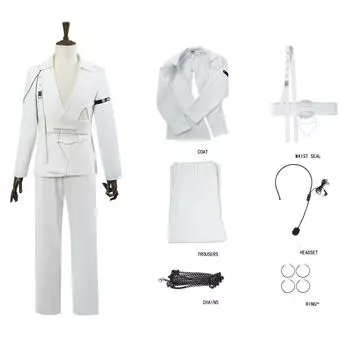 Живой сервер косплея для фильмов, аниме и игр L белый