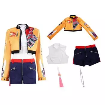 Живой сервер косплея для фильмов, аниме и игр XS оранжевый