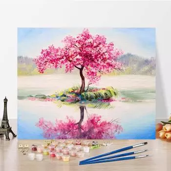 Живопись по номерам Декомпрессия DIY Цифровая живопись маслом Картина на холсте Ручная роспись Украшение дома 40x50cm no frame