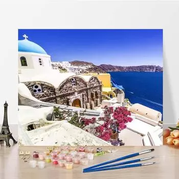 Живопись по номерам Декомпрессия Ручная роспись Цифровая живопись Обучение рисованию Ручная работа DIY Живопись 40x50cm no frame