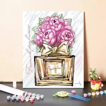 Живопись по номерам на холсте своими руками Живопись по номерам Цифровая живопись маслом Живопись по номерам Украшение дома 40x50cm no frame