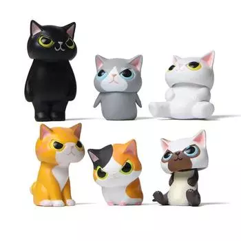 Животное Coser Cat Hidden Bear Pretend Kitty Figure Хомяк Пингвин Шиба Сурикат Модель Игрушка Подарок для ребенка