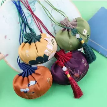 Животное Драконья Лодка Праздник Саше Китайский Стиль Женщины Ювелирные Изделия Сумка Благословение Сумка Пустой Саше Подарки жёлтый