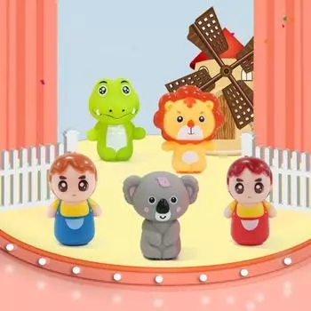 Животное Голова животного Перчатки Динозавр Рука Марионетка Пальцы Марионетки Перчатки Голова животного Крошечные руки Игрушки Animal Set