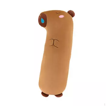 Животное Капибара, Длинная подушка, Милая плюшевая игрушка, Подушка для сна, синий