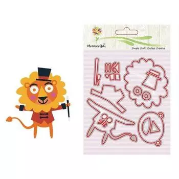 Животное Лев резки умирает металлический трафарет DIY Скрапбукинг альбом бумажная карта тиснение ремесло высечки