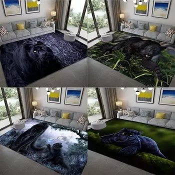 Животное Лев Тигр Коврик Спальня Домашний Декор Племенной Ковер Пантера Ковер Гостиная Коврик 40x60cm