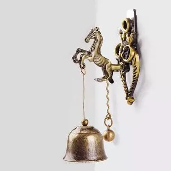 Животное Металлический Дверной Звонок Ностальгический Ежедневный Подарок Музыка Ветра Домашнее Настенное Украшение Железный Звонок