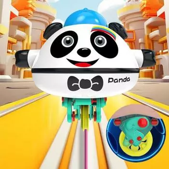 Животное Моноцикл Игрушка Канатоходец Автоматический Гироскоп Баланс Робот Игрушка Образовательная Электрическая Свинья розовый