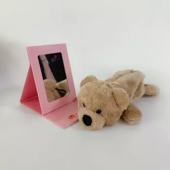 Животное мультфильм медведь кукла молния пенал креативный плюшевый пенал офис коричневый