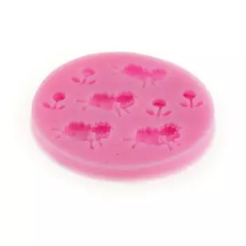 Животное Овца и Цветок Подсолнух Силиконовая помадка 3D Форма для торта Конфеты Шоколадное украшение