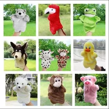 Животное ручная кукла Марионетка плюшевая панда кошка слон куклы обучение руки для ребенка игрушки Fantoche ручные куклы Australia