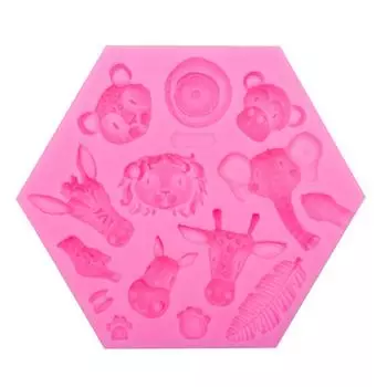 Животное силиконовый трафарет для помадки для DIY сахарных поделок сладости шоколадные милые формы украшения торта инструменты для выпечки