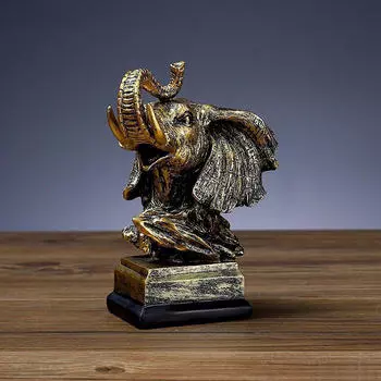 Животное Скульптура Центральная часть Украшение стола Искусственная мебель для дома Моделирование Орнамент Смола Eagle