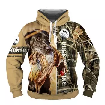 Животное Собака Охота 3D Принт Мужские толстовки с капюшоном Охота Охотник Мужские/Женские толстовки Harajuku Уличная одежда Повседневная хип-хоп рубашка S