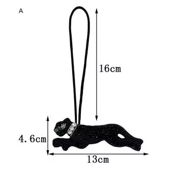 Животное Вышивка Бисером Патч Тигр Леопард Зебра Сделай Сам Пришивной Аппликация Для Сумок Брелок Украшение Подвеска