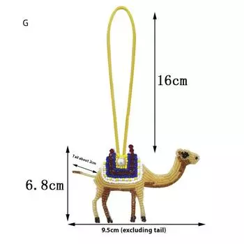 Животное Вышивка Бисером Патч Тигр Леопард Зебра Сделай Сам Пришивной Аппликация Для Сумок Брелок Украшение Подвеска