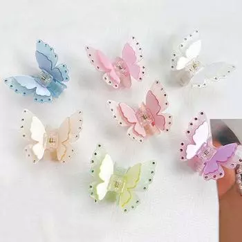 Животные Бабочка Бабочка Коготь для волос Корейский стиль Заколка для волос в виде бабочки Уличная одежда