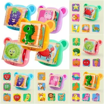 Животные Динозавр Животные Динозавр Строительные блоки Шестигранный куб Деревянные головоломки Детские игрушки Ocean