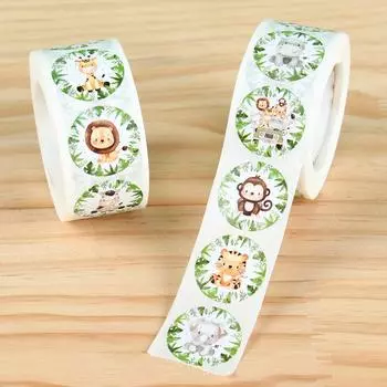 Животные джунглей Бабочки Наклейки Игрушки Подарки на день рождения Мальчики Девочки Дети Сувениры Подарки для гостей Свадебные принадлежности Наклейка