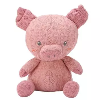 Животные кукла игрушка мягкая набивная трикотажная ткань для малышей детсадовцев девочек взрослых розовая свинья