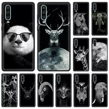 Животные лошадь олень гигантская панда для Huawei P30 Lite чехол для телефона Huawei P50 Pro P20 P40 Lite EP Smart Z 2021 Y9 Y7a 2019 чехол P Smart 2019