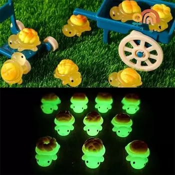 Животные Ночное свечение, 50 шт. Миниатюрные фигурки для прятаться, фигурки животных, для украшения сада своими руками, кукольный домик, микроландшафт One Size оранжевый