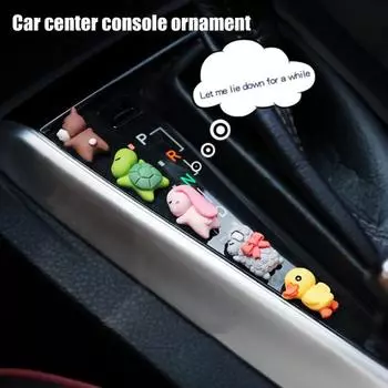 Животный орнамент, милый немаркирующийся полимерный автомобильный орнамент в виде черепахи, медведя, овцы для автомобиля B