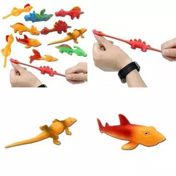 Животный палец, рука, катапульта, запуск динозавра, эластичный Random Style