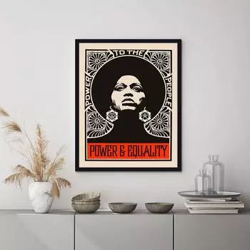 Жизнь Чернокожих — Это тоже Жизнь, Равная Сила, Ретро Плакаты, Картины На Холсте, Настенное Искусство, Печать, Бесплатные Картинки 21cm30cm NoFrame