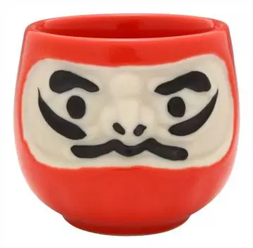 Жизнь Каджуру (Какуни) Чашка для сакэ красная 60 мл Mino Ware Feng Shui Daruma Чашка для сакэ K12257