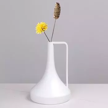 Жизнь Современная Абстракция Белая Смола Чайник Ваза Гостиная Журнальный Стол Настольный Витой Цветочный Вазон Домашняя Скульптура Украшения