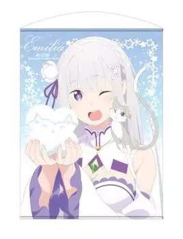 Жизнь в другой Эмилии 100см Гобелен ReZERO - Начальный мир - Вер.2.0