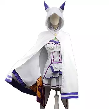 Жизнь в другом Эмилия Косплей Хэллоуин Эмилия [молочное время] ReZERO - Начальный мир - ReZero (Эмилия, Плащ)