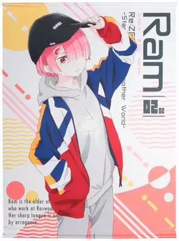 Жизнь в другом мире из нулевого сезона Ram 100 см Гобелен Уличная мода Re 2nd Ver.