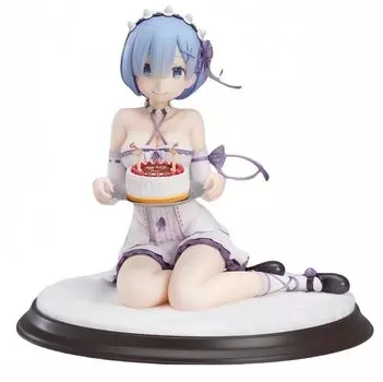 Жизнь в другом мире от Zero Rem Birthday Celebration Ver. 1/8 Высота примерно. 13 см ABS&PVC окрашенная коллекционная фигурка кукла в подарок