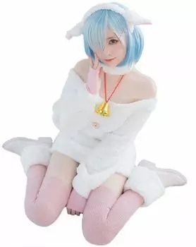 Жизнь в другом Рем Косплей Хэллоуин Овца Волк и семеро козлят Маленький [молочное время] ReZERO - Начальный мир - ReZero (Рэм, Козел)