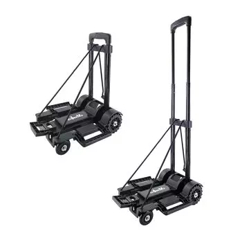 ZHJINGYU Carry Expandable Ultra Fixed Rubber Rope Luggage 4 Black Cart, складная, легкая, пластинчатая, тихая, компактная, в комплекте, транспортировка, перемещение,