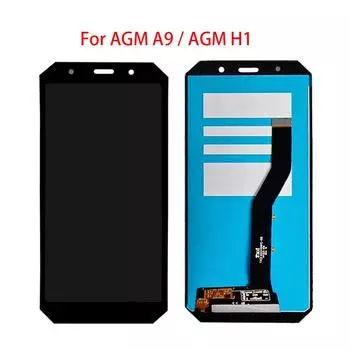ЖК-экран для AGM A9 AGM H1, ЖК-дисплей, дигитайзер сенсорного экрана, полная замена в сборе AGM A9 чёрный