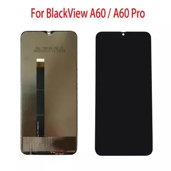 ЖК-экран для Blackview A60 Pro, ЖК-дисплей, дигитайзер сенсорного экрана, полная замена в сборе чёрный