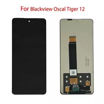ЖК-экран для Blackview Oscal Tiger 12, ЖК-дисплей, дигитайзер сенсорного экрана, полная замена в сборе чёрный