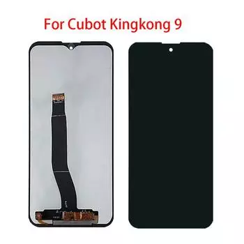 ЖК-экран для Cubot KingKong 9, ЖК-дисплей, дигитайзер сенсорного экрана, полная замена в сборе чёрный