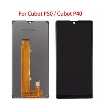 ЖК-экран для Cubot P40 P50, сменный преобразователь сенсорного экрана в сборе с ЖК-дисплеем Cubot P40 чёрный
