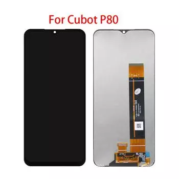 ЖК-экран для Cubot P80, ЖК-дисплей, дигитайзер сенсорного экрана, полная сборка, запасная часть чёрный